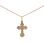 Orthodox Christian Cross. 585 (14kt) Rose and White Gold. View 2