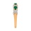 Ring with 10 Diamonds and 3 Oval-cut Emeralds - Angle 3