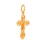 Rose Gold Orthodox Cross Pendant 'Christ's Passions'. View 2