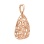 'Fashion Web' pendant in 585 rose gold. View 2
