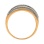 Ring with Champagne Diamonds and White Diamonds. Tested 585 (14K) Rose and White Gold. View 4