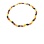 Amber Oval Bead Necklace with Spacers