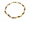 Amber Oval Bead Necklace with Spacers