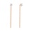 Flower Motif Chain Earrings in 585 Rose Gold. View 2