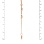 CZ Y-shaped Rose Gold Necklace. View 3