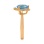 Ring Featuring Blue Topaz and 3 Diamonds - Angle 3