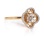 Openwork Concave Floweret Ring with 49 Diamonds. Angle 4 2