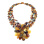 Amber Necklace with Turquoise Splash. Karatoff Series, Limited Edition