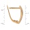 Height of Refined Leverback Earrings Featuring 36 Diamonds