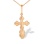 'Dove Bird' Orthodox Christening Cross. Certified 585 (14kt) Rose Gold