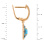 Dreamy Blue Topaz, Sapphire and Diamond Earrings, Height 28mm