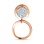 Diamond Convertible Slide Pendant. Certified 585 (14kt) Rose Gold, Rhodium Detailing