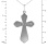 Reverse of the Silver Eastern-style Cross Pendant