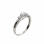 CZ Ring. 585 (14kt) White Gold