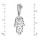 Diamond Openwork Hamsa Pendant in White Gold. View 2