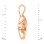 Diamond Pendant Features Pendulous Ruby. View 3