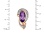 Amethyst and Diamond Estate Earrings. View 2