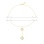 Necklace with 2 Mother-of-Pearl Quatrefoil Clovers. 585 (14kt) Yellow Gold, Vicenza Series