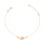 'Unity' Golden Bracelet. Adjustable 16.5 to 21cm, Tested 14kt Rose Gold. View 2