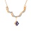 Sapphire and Diamond Rose Gold Convertible Necklace. View 4