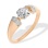 Diamond Prismatic Ring. 585 (14kt) Rose and White Gold