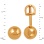 Golden Globes Stud Earrings. View 2