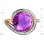 Width of Feast-Worthy Amethyst and Diamond Ring