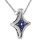 Sapphire and Diamond White Gold Convertible Necklace. view 2