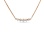 'Five Symbols of Joy' Necklace with CZ. Certified 585 (14kt) Rose Gold