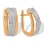 Leverback Earrings Featuring 72 Diamonds. Hypoallergenic 585 Rose Gold, Rhodium Detailing