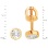 Illusion-set Diamond Round Stud Earrings. View 2