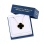 Boutique-quality Gift Box with Designer Necklace with Black Onyx Four-leaf Clover