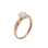 Swarovski CZ Solitaire Ring. 585 (14kt) Rose Gold
