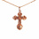 Eternal Life Russian Orthodox Cross. Certified 585 (14kt) Rose Gold