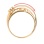 Movable CZ Rose Gold Ring. View 4