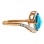 Blue Topaz and Diamond Ring. View 3