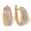 Earrings Featuring 36 Diamonds. Tested 585 (14K) Rose and White Gold