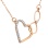 Diamond Heart & Infinity necklace in rose gold. View 3
