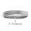 585 white gold wedding ring 'Timeless Romance' with diamond on its inner side. View 2