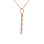 Five CZ 'Joy' Pendant. 585 (14kt) Rose Gold. View 2