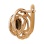 Smoky Quartz Diamond Earrings 'Fusion of Emotions'. Hypoallergenic Cadmium-free 585 (14K) Rose Gold. View 3