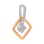 Cubist Style Diamond Pendant - Angle 2