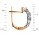 Graduated Diamond Leverback Earrings in Rose Gold: Height 15mm