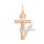 The Savior of the Hands Body Cross for Men. Certified 585 (14kt) Rose and White Gold