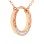 Ancient Rome-inspired Diamond Rose Gold Necklace. Adjustable 45cm to 50cm. 14kt (585) Rose Gold. View 3
