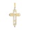 Yellow and White Gold Cross Pendant for Him. View 4