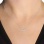 On-trend Necklace in White Gold on a Woman