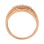 Multi-Section Ring with Graduated Diamonds. Angle 4