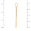 14kt Rose Gold Trefoil Russian Cross. View 3