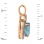 15mm High Blue Topaz and Diamond Pendant with Nostalgic Motif